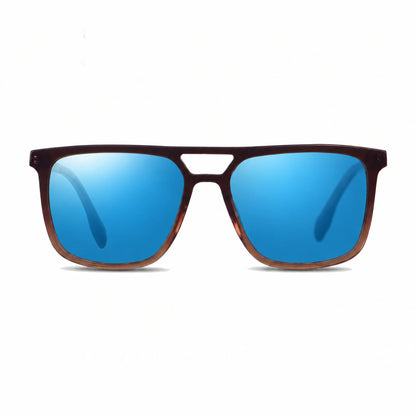 Fiore 10177 square aviator sunglasses, brown bio-acetate frame · ReFramed, photo 25 of 36