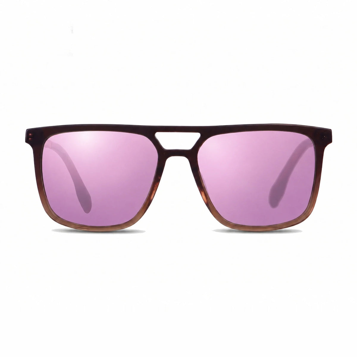 Fiore 10177 square aviator sunglasses, brown bio-acetate frame · ReFramed, photo 31 of 36