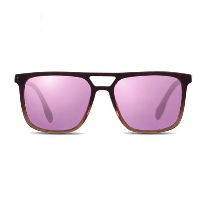 Fiore 10177 square aviator sunglasses, brown bio-acetate frame · ReFramed, photo 31 of 36