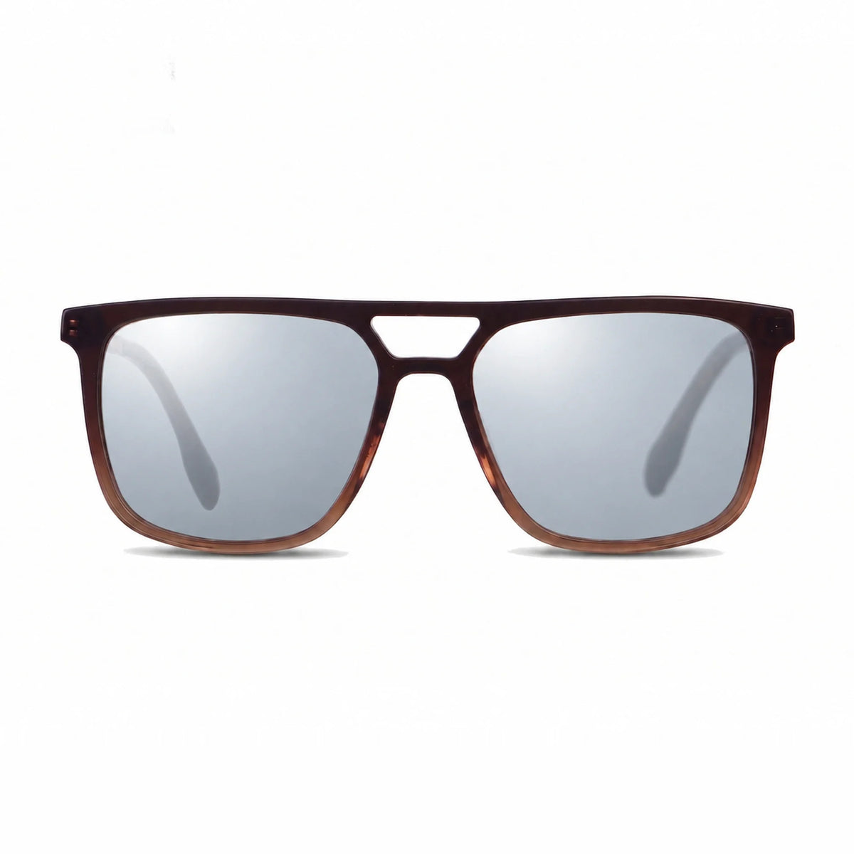 Fiore 10177 square aviator sunglasses, brown bio-acetate frame · ReFramed, photo 28 of 36