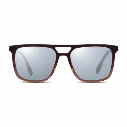 Fiore 10177 square aviator sunglasses, brown bio-acetate frame · ReFramed, photo 28 of 36