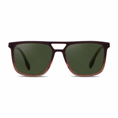 Fiore 10177 square aviator sunglasses, brown bio-acetate frame · ReFramed, photo 7 of 36