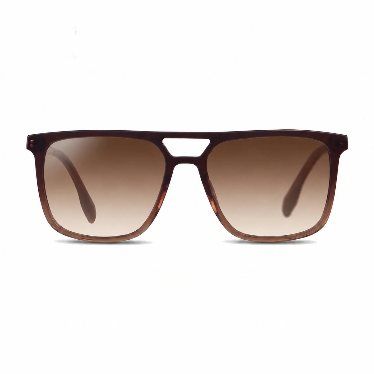 Fiore 10177 square aviator sunglasses, brown bio-acetate frame · ReFramed, photo 22 of 36