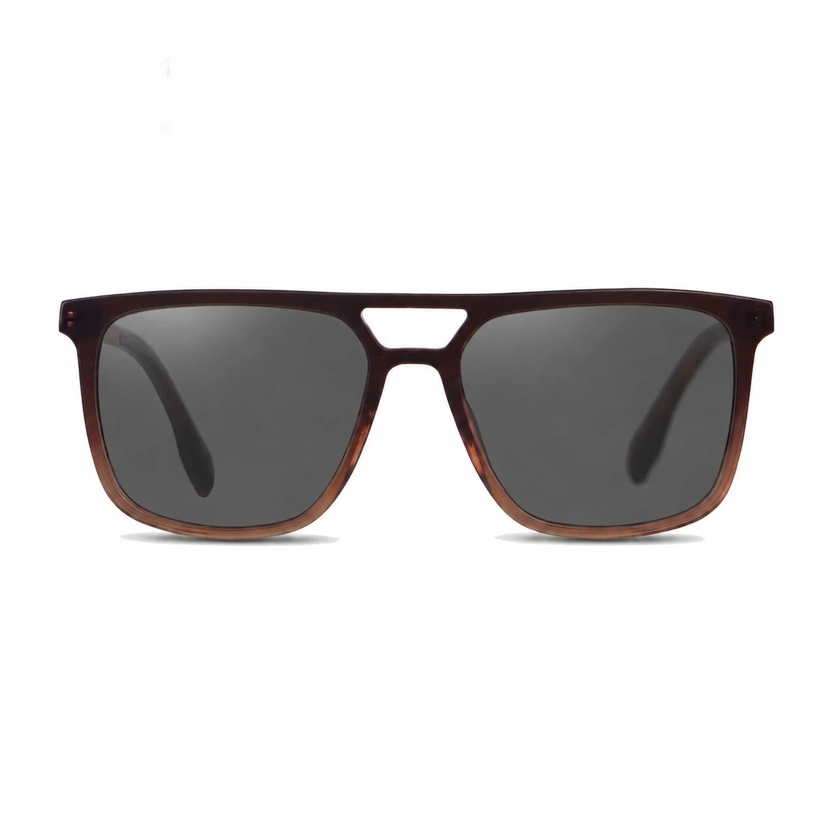 Fiore 10177 square aviator sunglasses, brown bio-acetate frame · ReFramed, photo 1 of 36