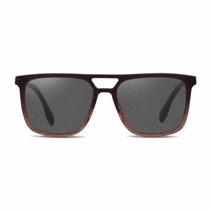 Fiore 10177 square aviator sunglasses, brown bio-acetate frame · ReFramed, photo 1 of 36