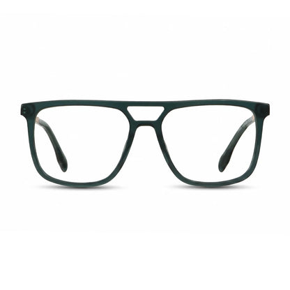Fiore 10177 square aviator acetate and metal reading glasses, green frame · ReFramed, photo 83 of 100