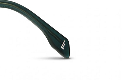 Fiore 10177 eyeglasses in green – temple logo detail