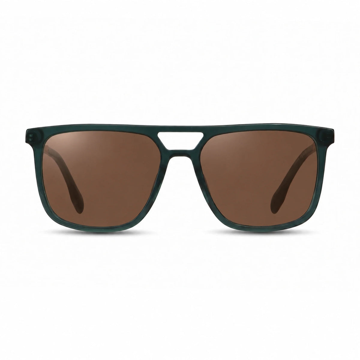Fiore 10177 square aviator sunglasses, green bio-acetate frame · ReFramed, photo 4 of 36