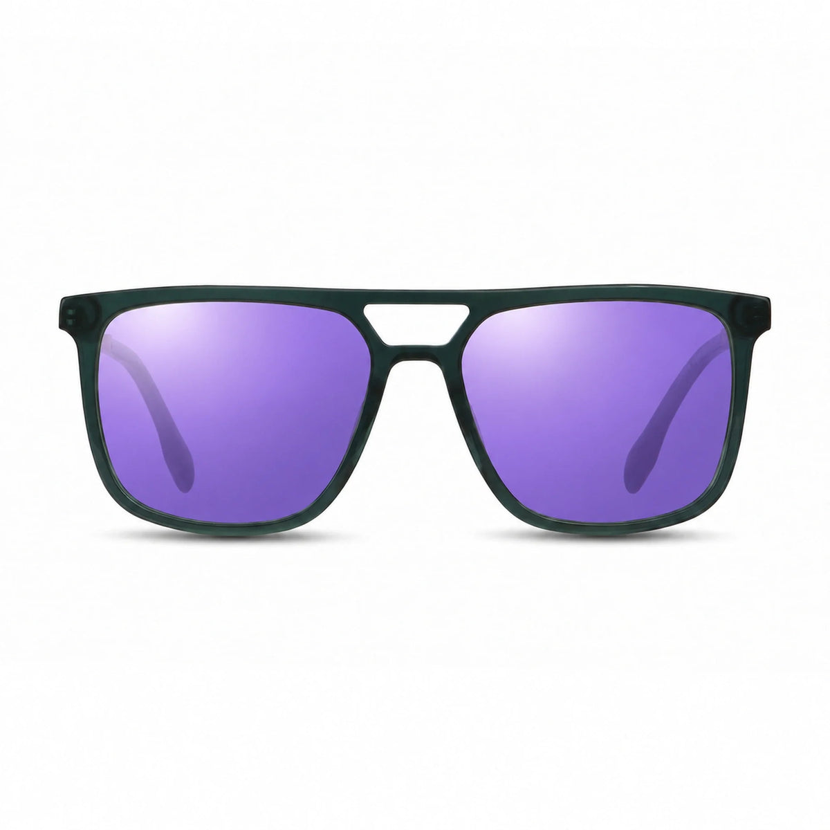 Fiore 10177 square aviator sunglasses, green bio-acetate frame · ReFramed, photo 34 of 36