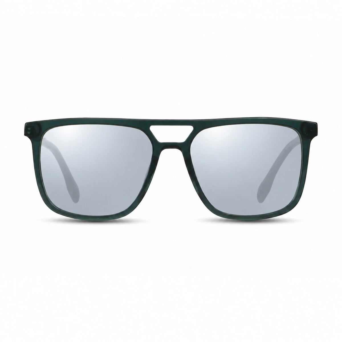 Fiore 10177 square aviator sunglasses, green bio-acetate frame · ReFramed, photo 28 of 36