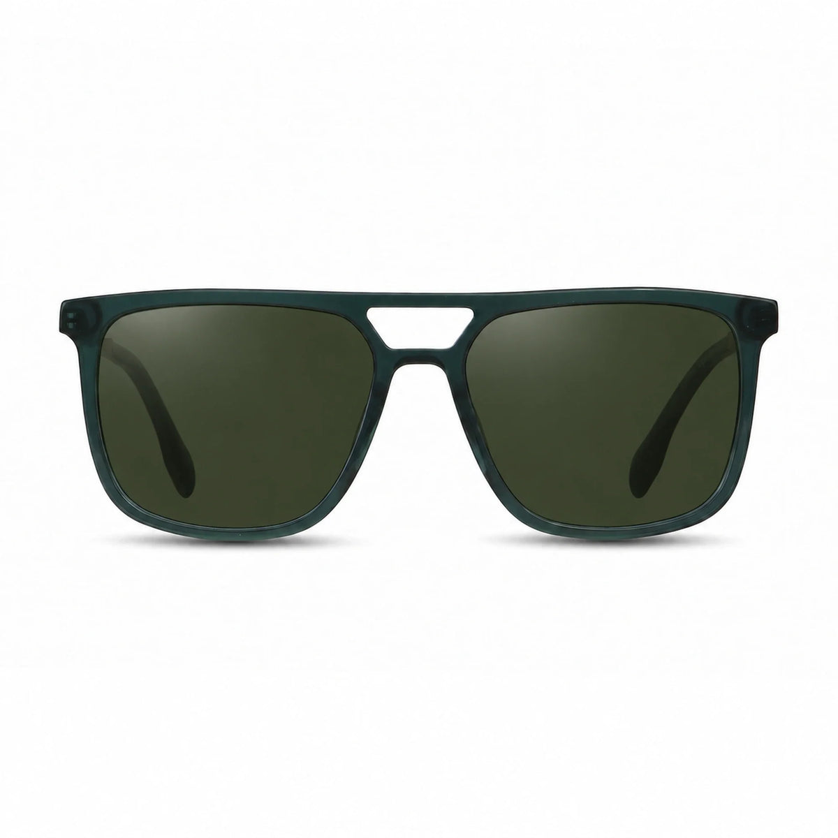 Fiore 10177 square aviator sunglasses, green bio-acetate frame · ReFramed, photo 7 of 36