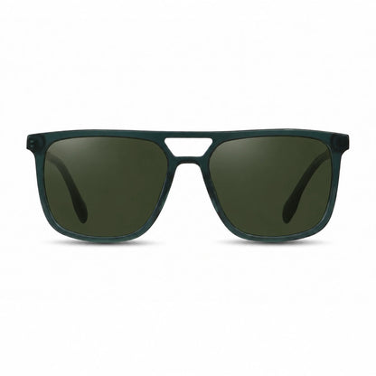 Fiore 10177 square aviator sunglasses, green bio-acetate frame · ReFramed, photo 7 of 36