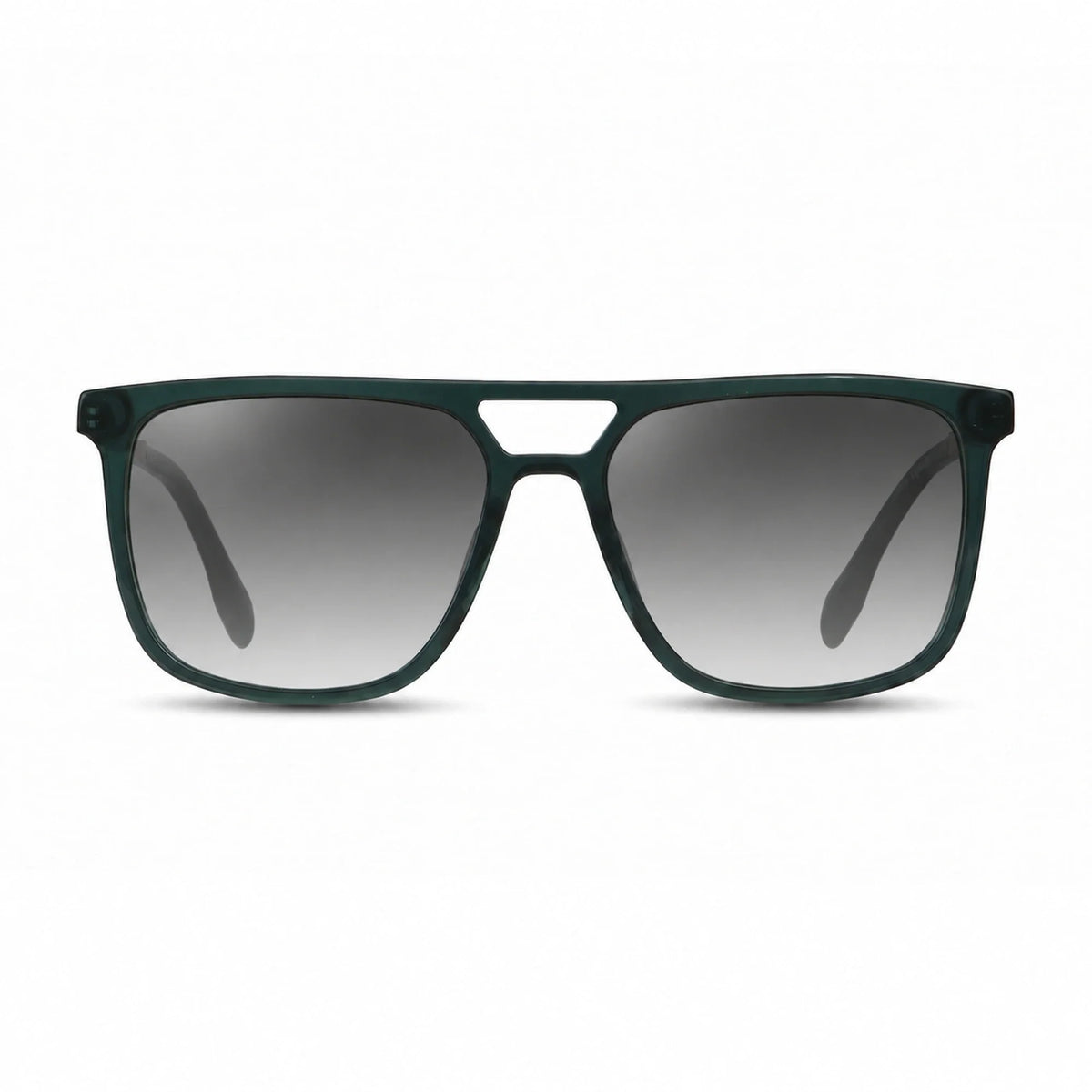 Fiore 10177 square aviator sunglasses, green bio-acetate frame · ReFramed, photo 19 of 36