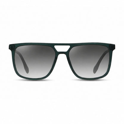 Fiore 10177 square aviator sunglasses, green bio-acetate frame · ReFramed, photo 19 of 36