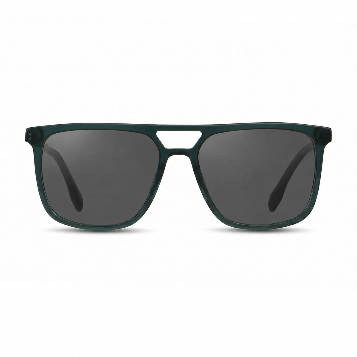 Fiore 10177 square aviator sunglasses, green bio-acetate frame · ReFramed, photo 1 of 36