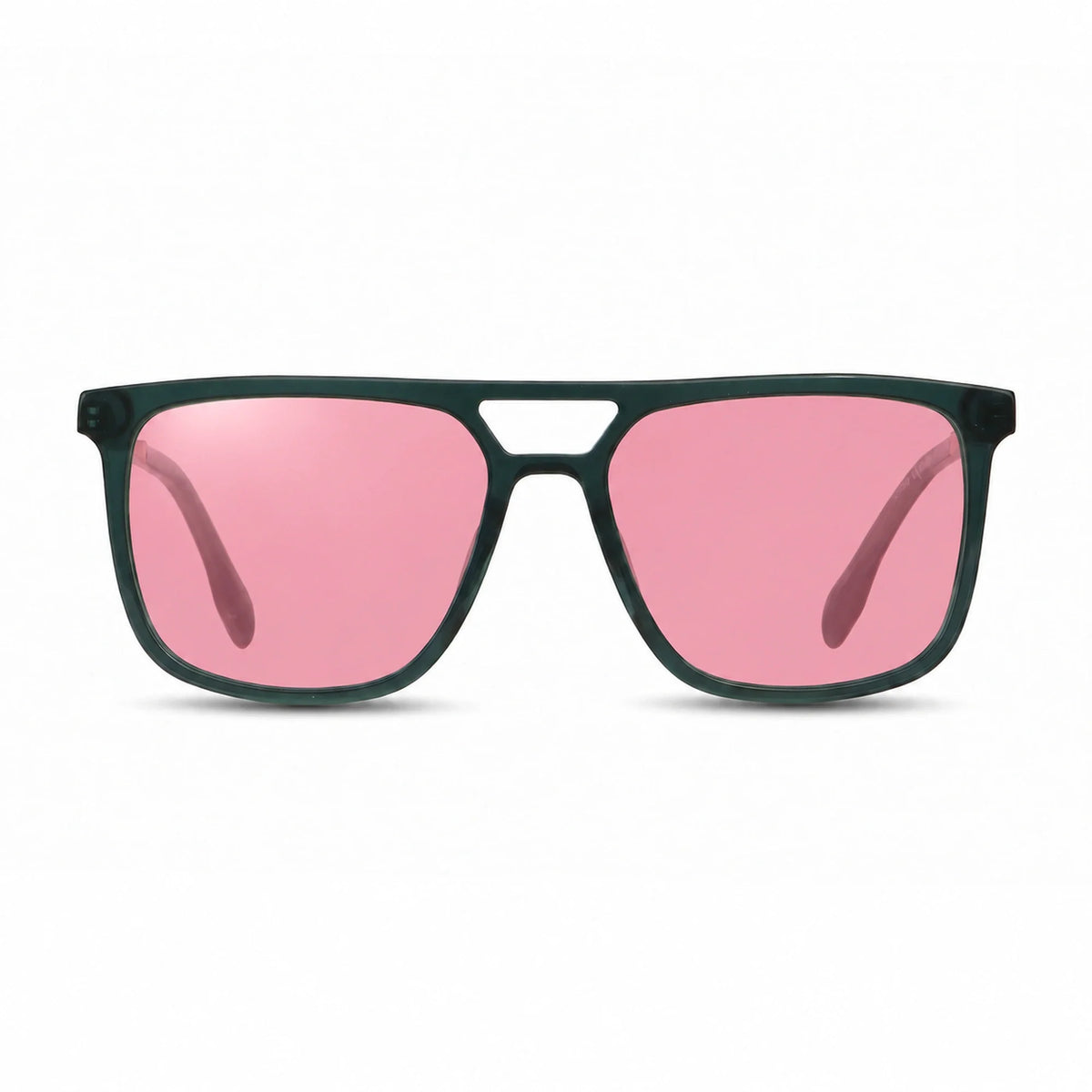 Fiore 10177 square aviator sunglasses, green bio-acetate frame · ReFramed, photo 13 of 36