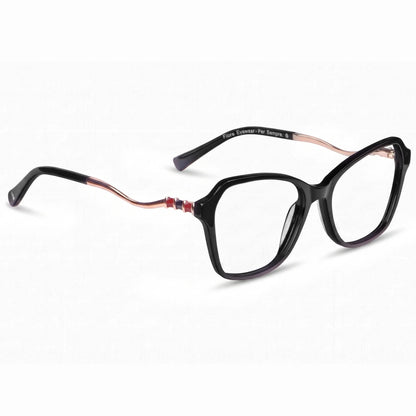 Fiore 1030 eyeglasses in black – three-quarter view