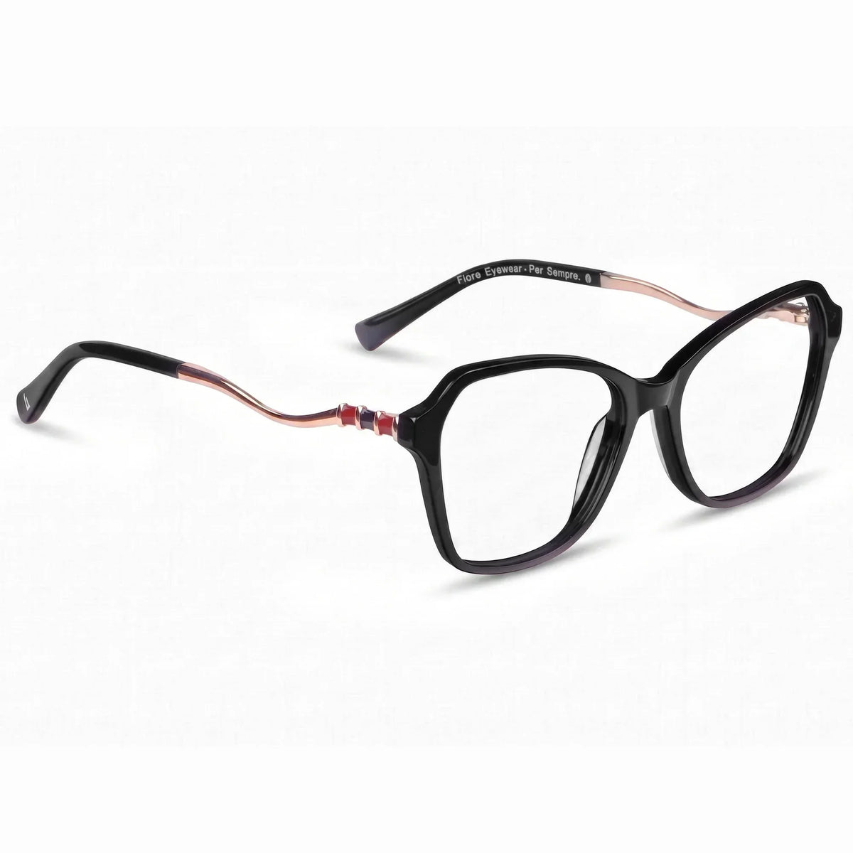 Fiore 1030 square cat-eye acetate and metal reading glasses, black frame · ReFramed, photo 2 of 61