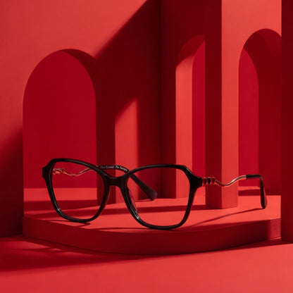Fiore 1030 square cat-eye acetate and metal reading glasses, black frame · ReFramed, photo 8 of 61