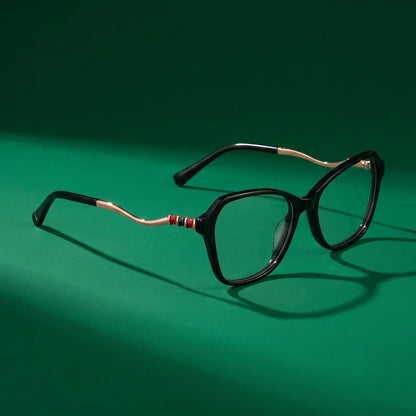 Fiore 1030 square cat-eye acetate and metal reading glasses, black frame · ReFramed, photo 4 of 61