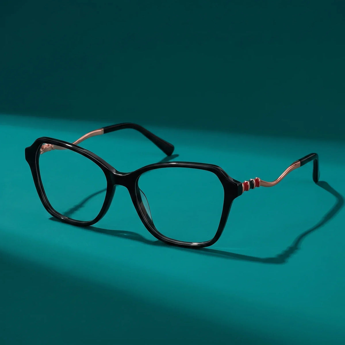 Fiore 1030 square cat-eye acetate and metal reading glasses, black frame · ReFramed, photo 5 of 61