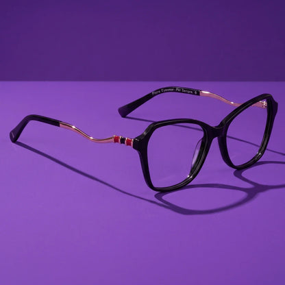 Fiore 1030 square cat-eye acetate and metal reading glasses, black frame · ReFramed, photo 6 of 61