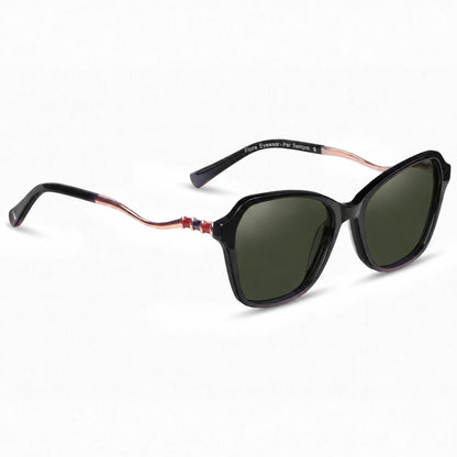 Fiore 1030 square cat eye sunglasses, black bio-acetate frame · ReFramed, photo 8 of 34
