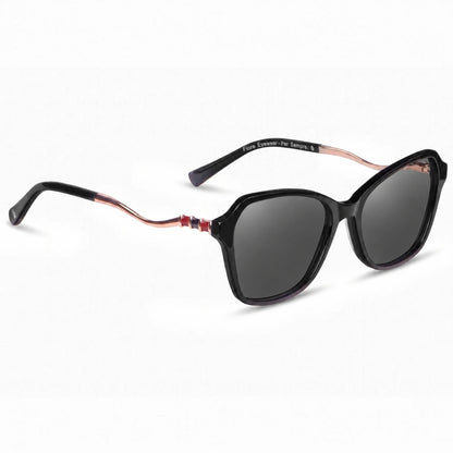 Fiore 1030 square cat eye sunglasses, black bio-acetate frame · ReFramed, photo 2 of 34