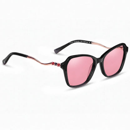 Fiore 1030 square cat eye sunglasses, black bio-acetate frame · ReFramed, photo 14 of 34