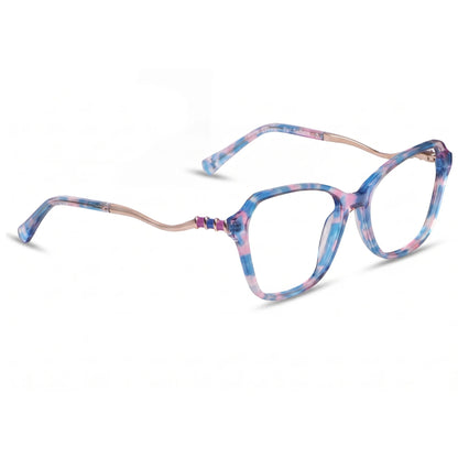 Fiore 1030 eyeglasses in blue pink – three-quarter view