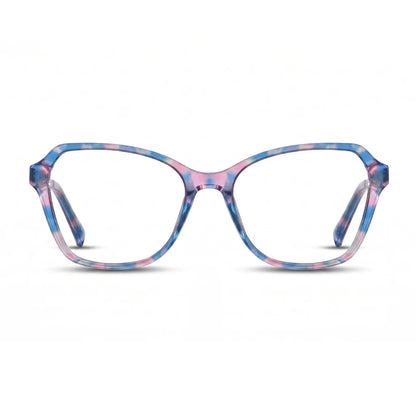 Fiore 1030 square cat-eye acetate and metal reading glasses, blue pink frame · ReFramed, photo 20 of 61