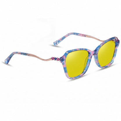 Fiore 1030 square cat eye sunglasses, pink bio-acetate frame · ReFramed, photo 11 of 36