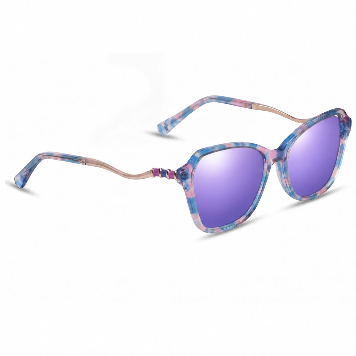 Fiore 1030 square cat eye sunglasses, pink bio-acetate frame · ReFramed, photo 35 of 36