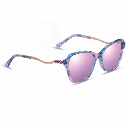 Fiore 1030 square cat eye sunglasses, pink bio-acetate frame · ReFramed, photo 32 of 36