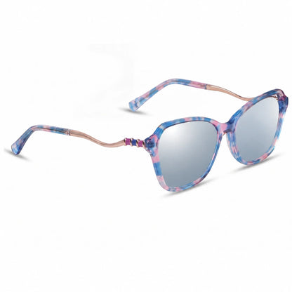 Fiore 1030 square cat eye sunglasses, pink bio-acetate frame · ReFramed, photo 29 of 36