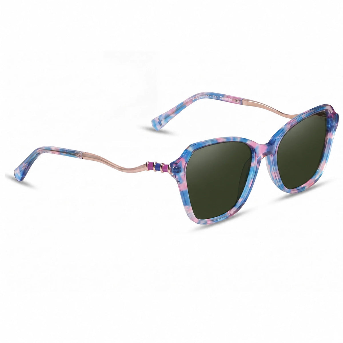 Fiore 1030 square cat eye sunglasses, pink bio-acetate frame · ReFramed, photo 8 of 36