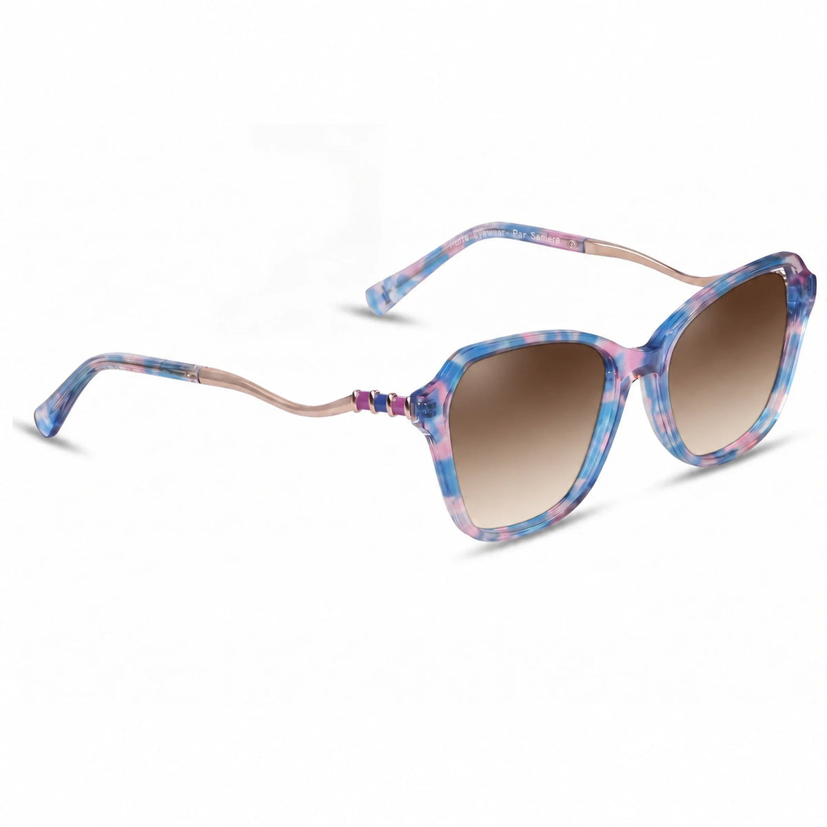 Fiore 1030 square cat eye sunglasses, pink bio-acetate frame · ReFramed, photo 23 of 36