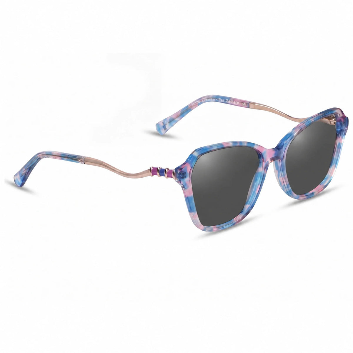 Fiore 1030 square cat eye sunglasses, pink bio-acetate frame · ReFramed, photo 2 of 36