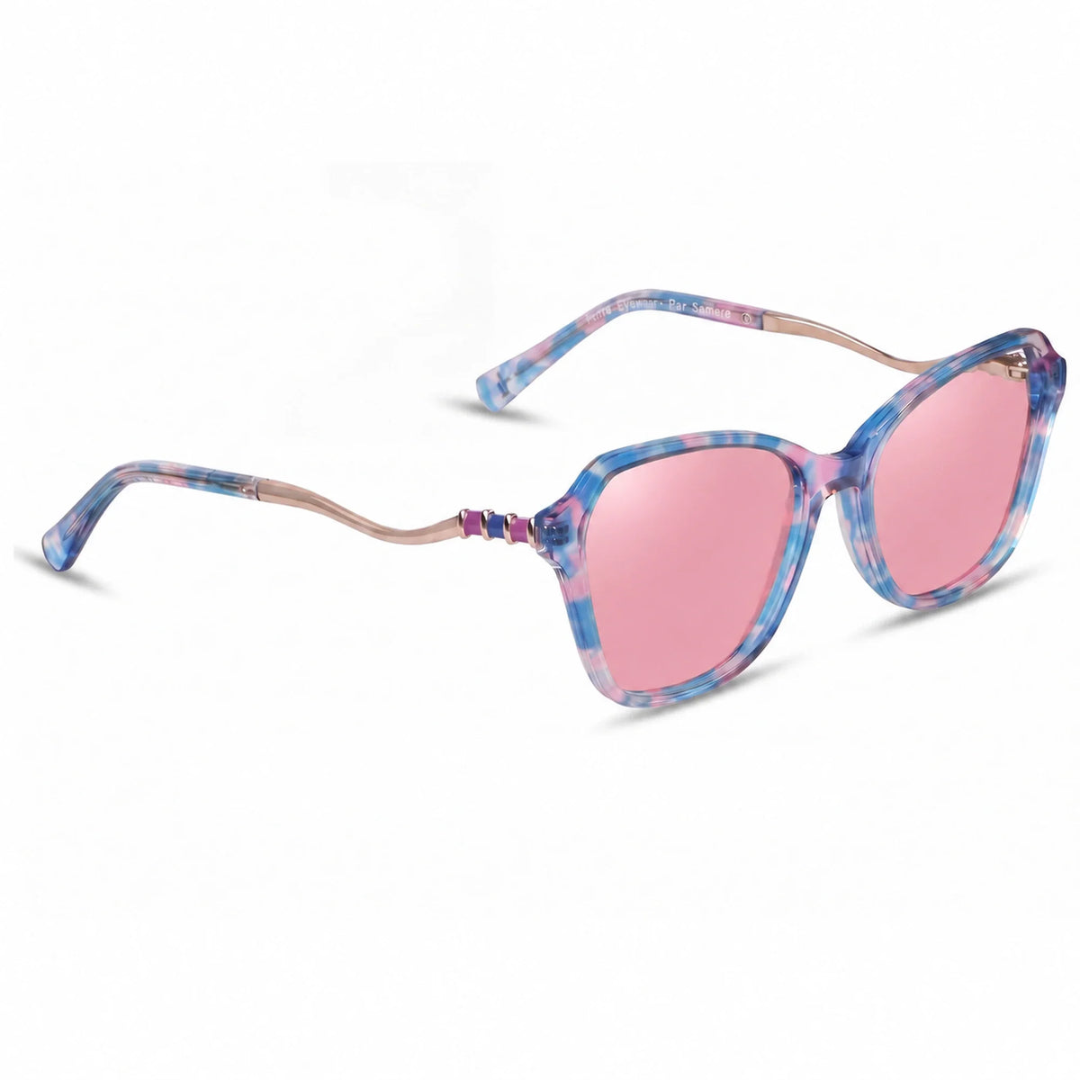 Fiore 1030 square cat eye sunglasses, pink bio-acetate frame · ReFramed, photo 14 of 36
