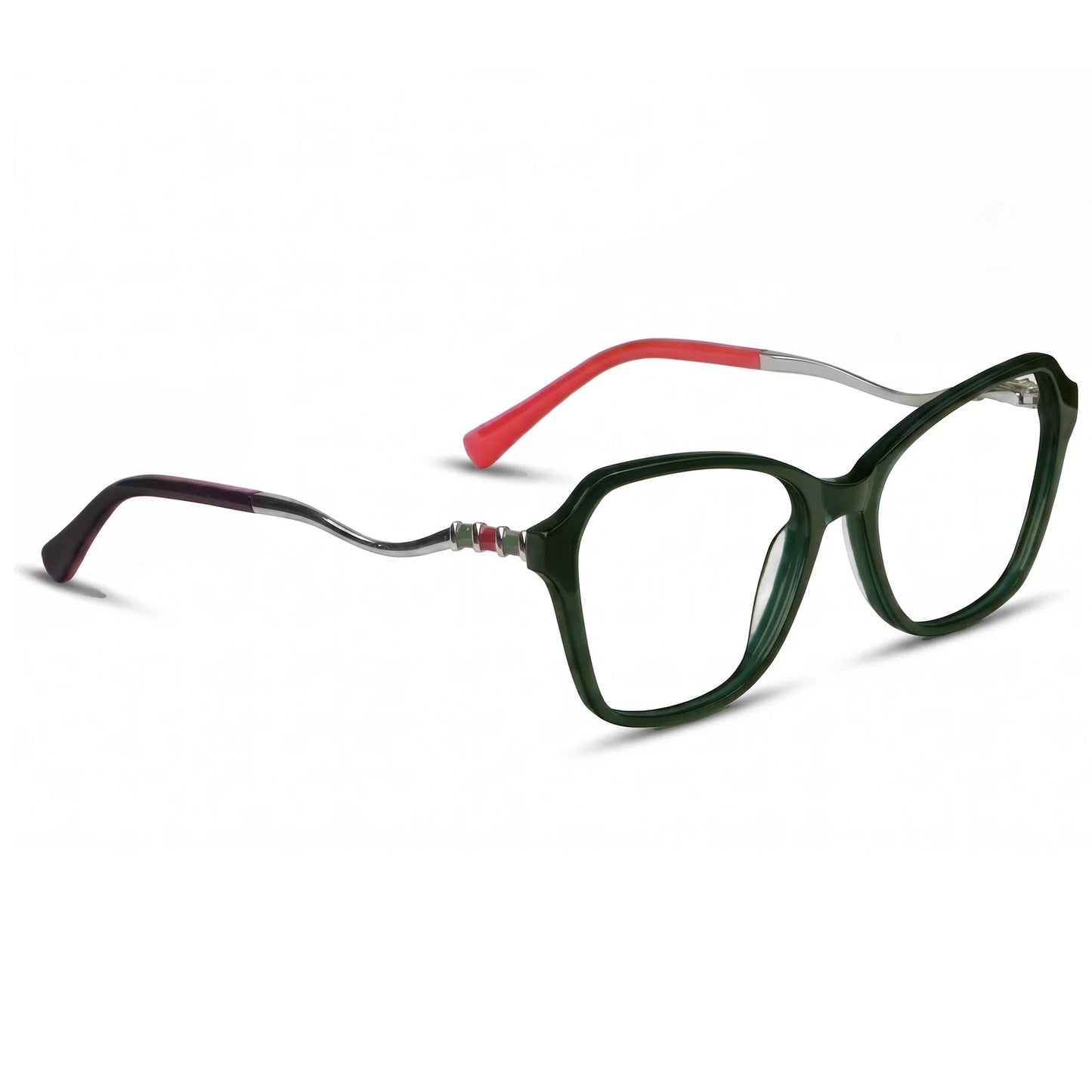 Fiore 1030 eyeglasses in green – three-quarter view