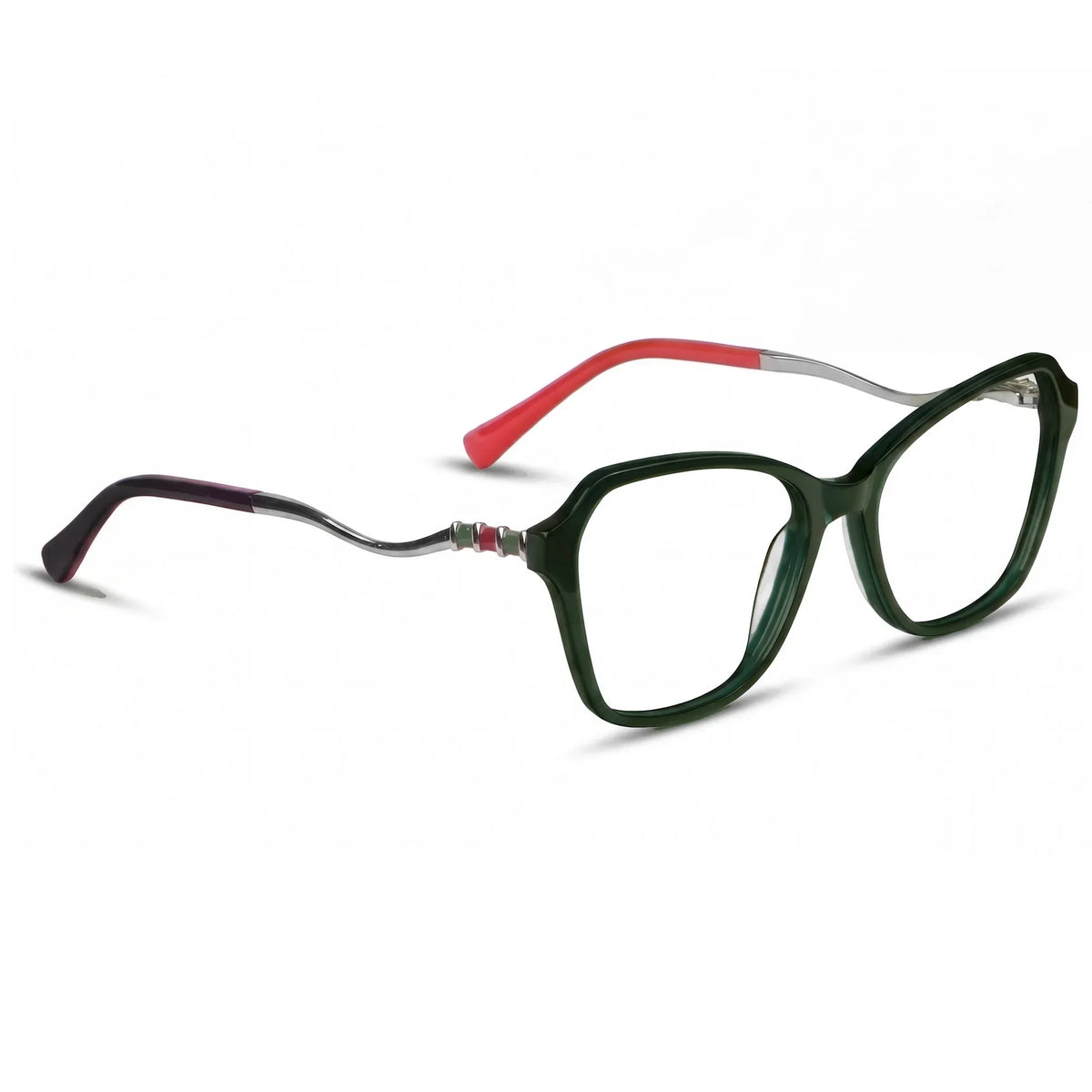 Fiore 1030 square cat-eye acetate and metal reading glasses, green frame · ReFramed, photo 42 of 61