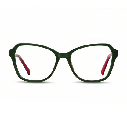 Fiore 1030 square cat-eye acetate and metal reading glasses, green frame · ReFramed, photo 41 of 61
