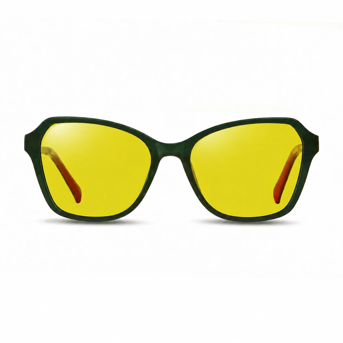 Fiore 1030 square cat eye sunglasses, green bio-acetate frame · ReFramed, photo 10 of 36