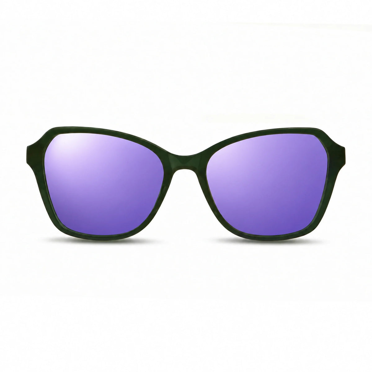Fiore 1030 square cat eye sunglasses, green bio-acetate frame · ReFramed, photo 34 of 36