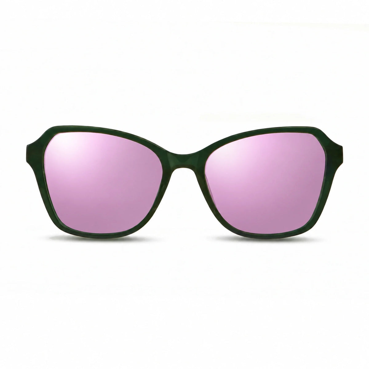 Fiore 1030 square cat eye sunglasses, green bio-acetate frame · ReFramed, photo 31 of 36