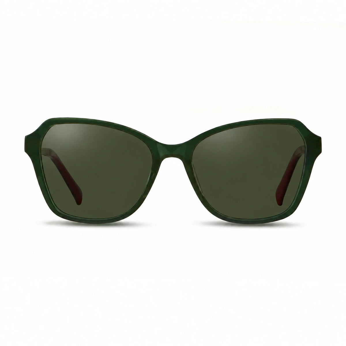 Fiore 1030 square cat eye sunglasses, green bio-acetate frame · ReFramed, photo 7 of 36