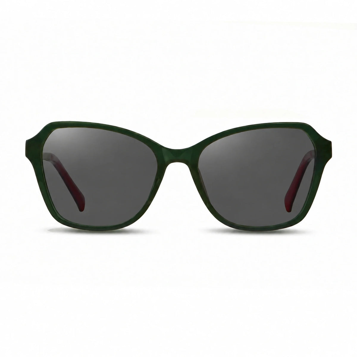 Fiore 1030 square cat eye sunglasses, green bio-acetate frame · ReFramed, photo 1 of 36