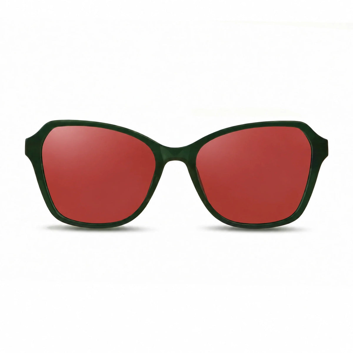 Fiore 1030 square cat eye sunglasses, green bio-acetate frame · ReFramed, photo 16 of 36