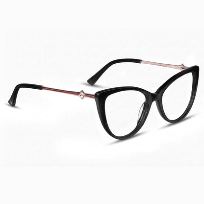 Fiore 1031 eyeglasses in black – three-quarter view