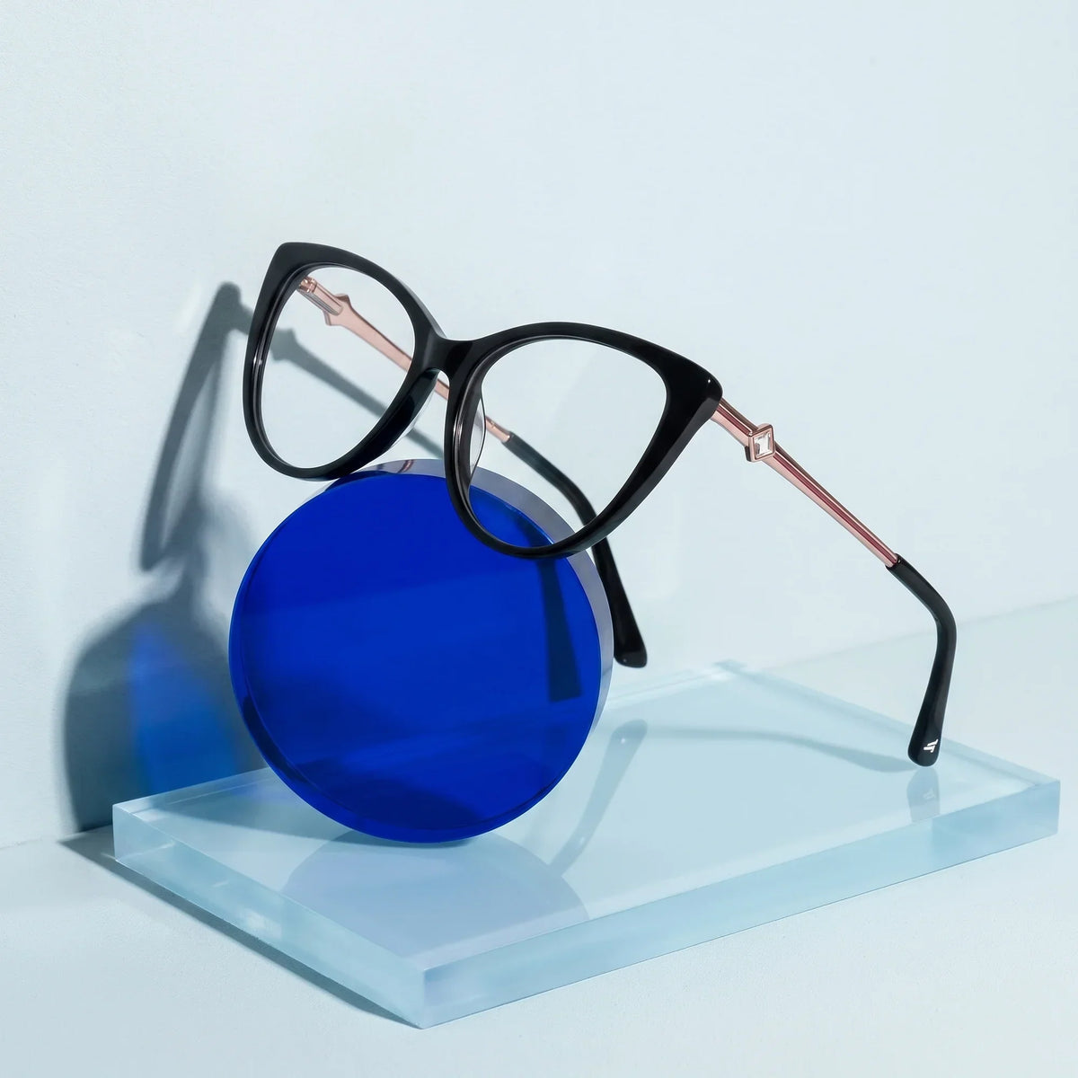 Fiore 1031 cat-eye acetate and metal reading glasses, black frame · ReFramed, photo 12 of 85